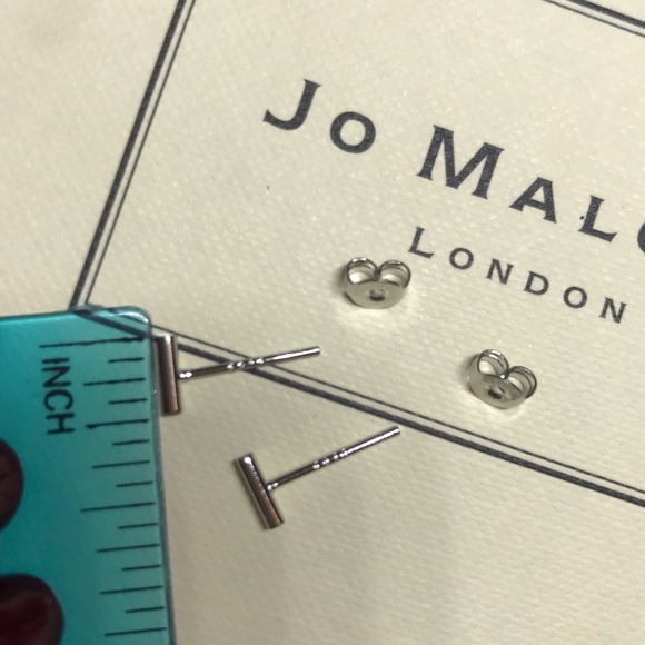 Bar Stud Sterling Silver Earrings - Picture 3 of 3